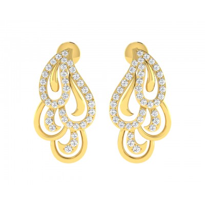 Pamela Diamond Earrings in Gold